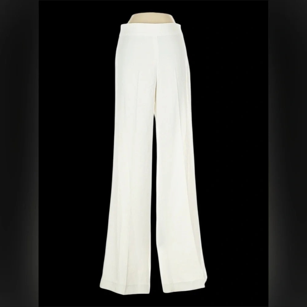 ❤️ZARA HIGH WAIST WHITE CULOTTES TROUSERS PANTS-SZ XS🖤NWT